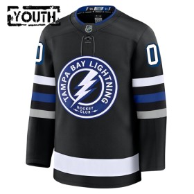 Tampa Bay Lightning tröja Customized Fanatics Premium 2024-25 Svart Tredje - NHL Tröjor Barn